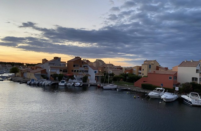 A little corner of paradise overlooking the marine lake Le Barcares