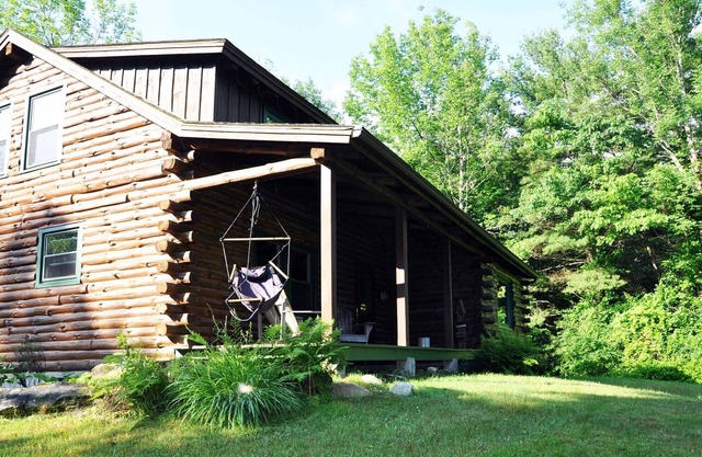 A spacious Log Home on 11+ Acres of Private Forest 5 minutes from Ski Butternut