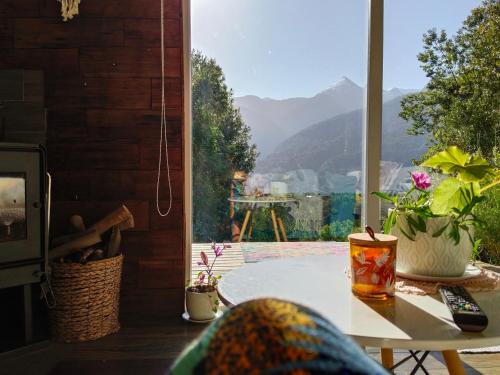 Acogedora cabaña en el bosque, acceso vehiculos 4x4