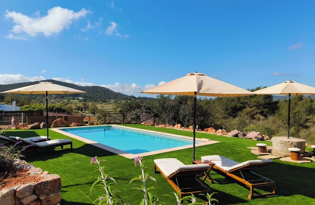 Can Verdal; rural house in the quiet countryside of Ibiza.