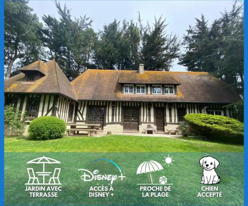 Chant des mouettes Maison rénovée spacieuse tout confort grand jardin belle terrasse aménagée parking 8 personnes 4 sdb 5 wc à 10 mn à pied de la mer Port en Bessin tous commerces restaurants proche Omaha Beach