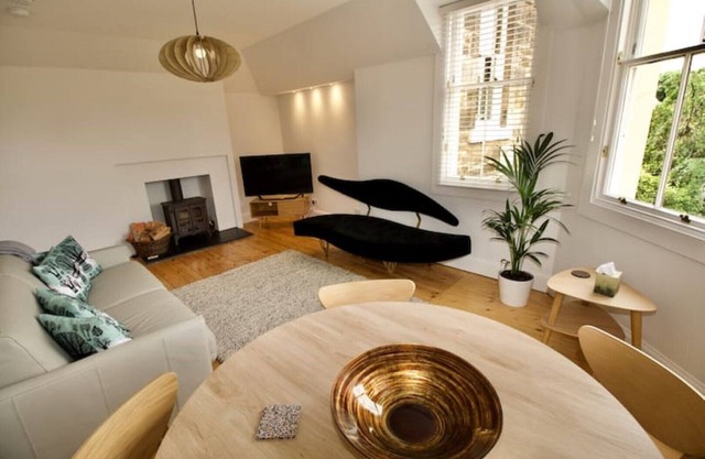 Charming coach house by the sea.