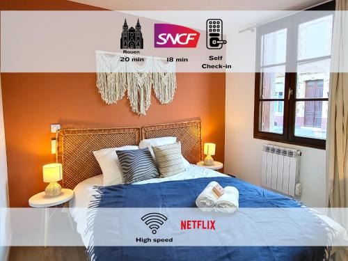 Colonial - Élégant deux-pièces à 20min de Rouen