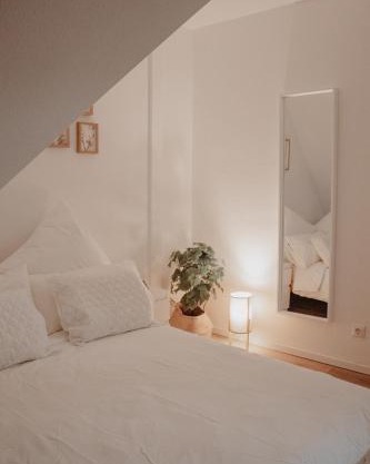 Cozy apartment with a stream view