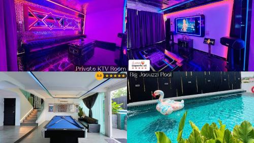 Dato Villa Luxury Homestay 12min to Jonker Street 26pax Private Pool Playground KTV BBQ