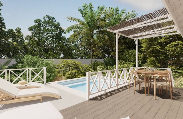 Deluxe honeymoon bungalow with private pool @ Botanique Dive Resort