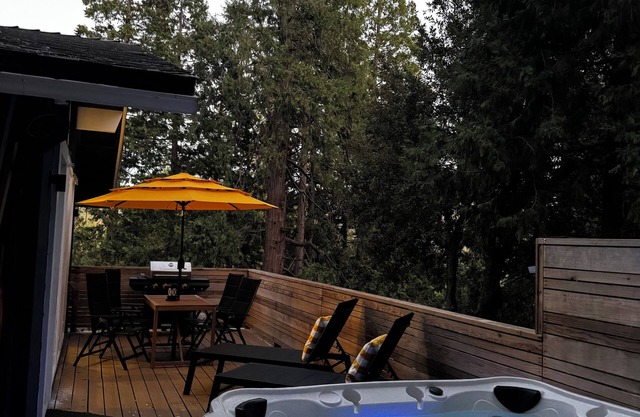 Elevated Mountain Cabin with Luxe Hot-tub