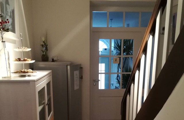 Ferienwohnung mit riesigen Balkon und Blick auf die Stadtpfarrkirche