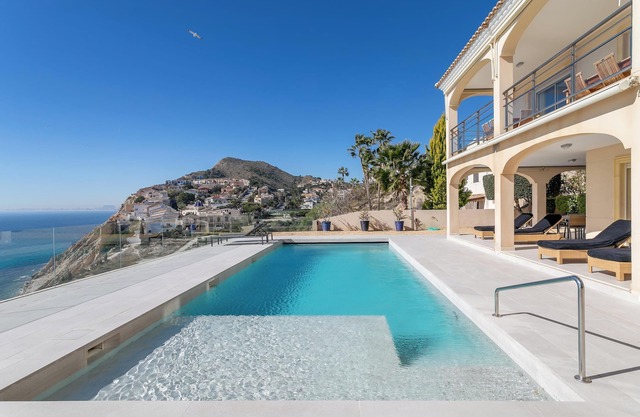 First Line Villa Mina with Spectacular Views, Pool & Wi-Fi