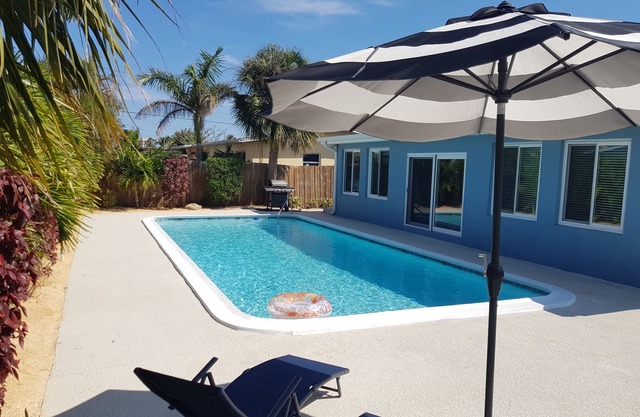 Fully renovated, immaculate 3 full bath, blocks from beach, private pool!