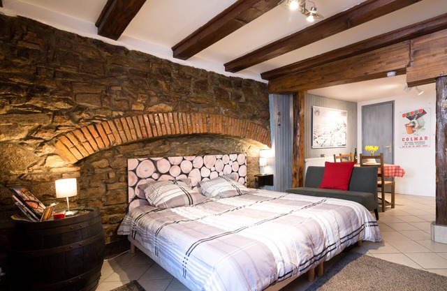 Gewurztraminer studio gîte in the center of Ribeauvillé in Alsace