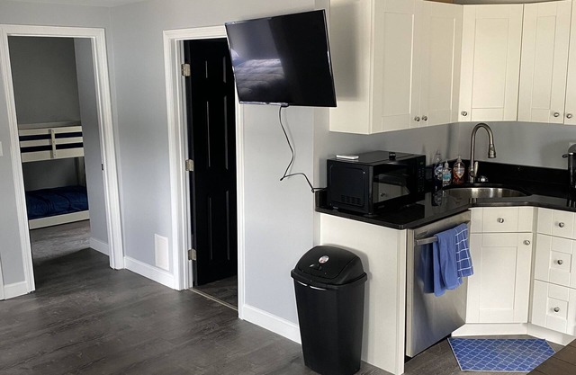 Lakeside get-a-way with private beach and dock