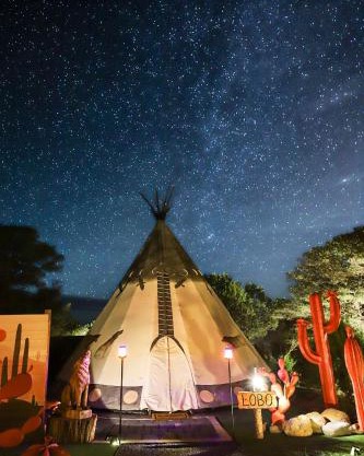 Lobo Tipi at El Mistico Ranch