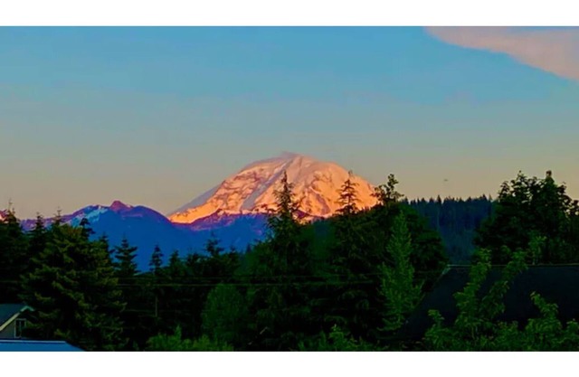 Luxury 1.3 Acre Retreat, Mt. Rainier View, Hiking & Skiing, fabulously furnished