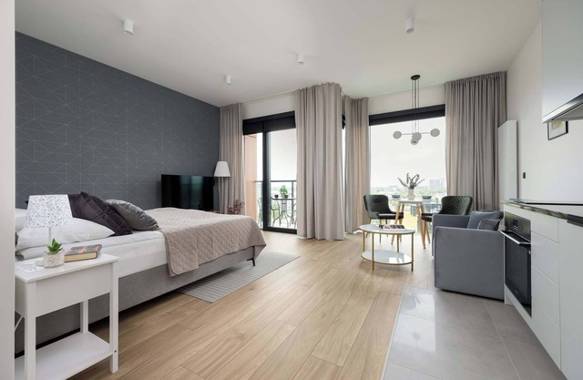 Prosta 69C | Warsaw | Prestigious Studio | Parking&AC