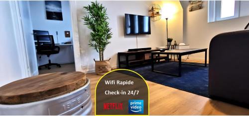 Reims Appart - Idéal pour Pro en déplacement *Wifi rapide *Vue panoramique *Parking facile