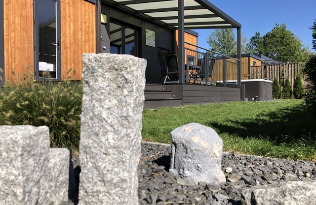 Smart mobile home on the lake with whirlpool (WA102)