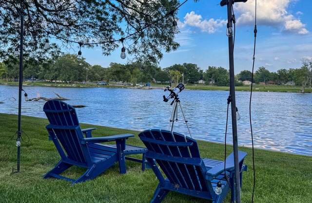 Steps to Rock River + Arcade + Massage Chair + Firepit