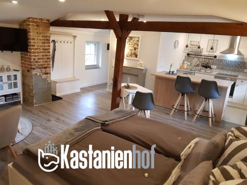 Stilvolle, voll ausgestattete Einraum-FeWo auf dem Kastanienhof Oetzen