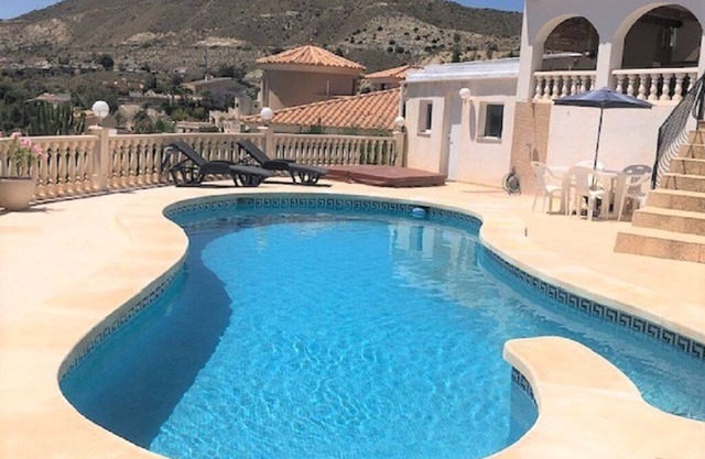 Stunning villa with fantastic sea view & pool which is great for outdoor living.
