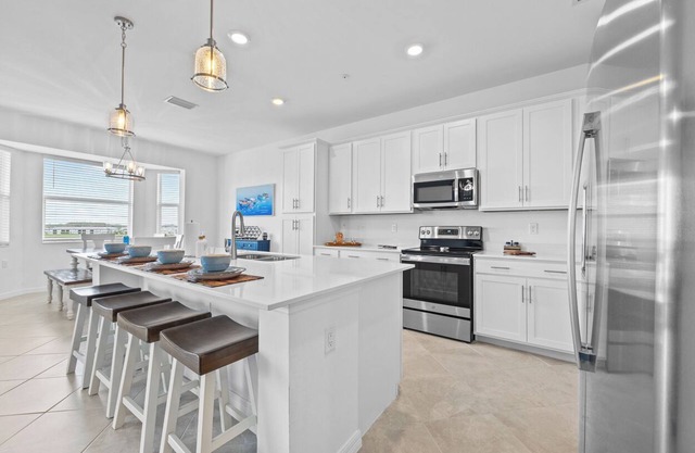 Sunset views over the 9