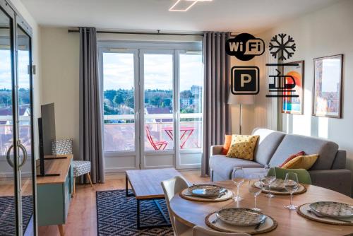 T2 de standing climatisé avec parking privé, Tram T2 T5, Hôpitaux est