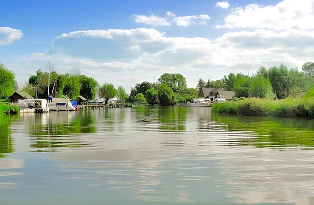 The water camper is simply and practically furnished.