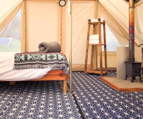 Tinker the Bell Tent at Pentref Luxury Camping