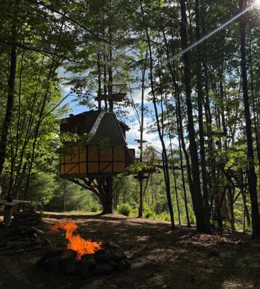 TREE HOUSE with 850 feet ZIP LINE