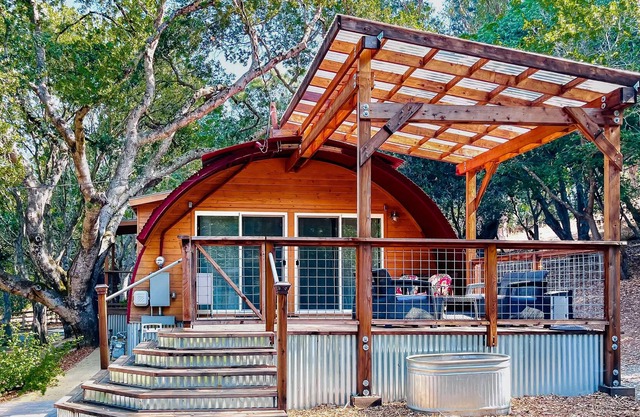 Treescape | Unique house in Petaluma with a large deck & open-concept layout