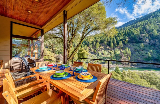 Two-Story Riverfront Home w/Beautiful Kitchen & Private Hot Tub