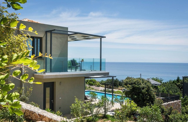 Villa Blue Sea, perched above the southern coastline with breathtaking sea views