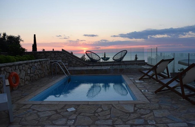 Villa Thetis with private pool where the sunsets fade away