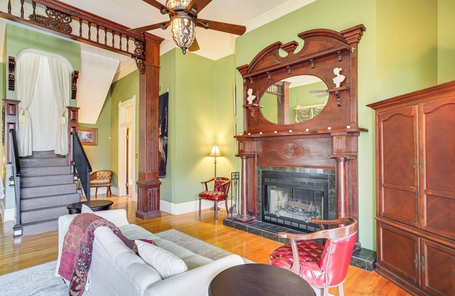 Walk to Parks & Cafes: Historic Home w/Fireplace