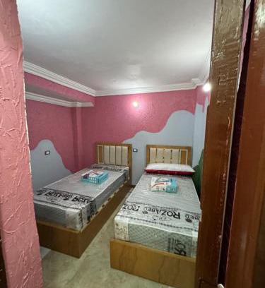 Mansoura Apartment | غرفه خاصه لك جديده وفرش جديد ومميز بها سريرين وتلفزيون