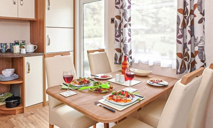 Wigton House | 12ft-wide caravan with one double and two twin.