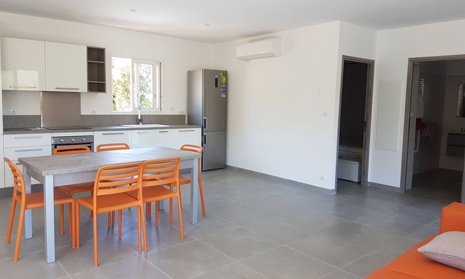 Olmeto Apartment | 2 bedroom apartment 200 meters from the beach terrace wifi