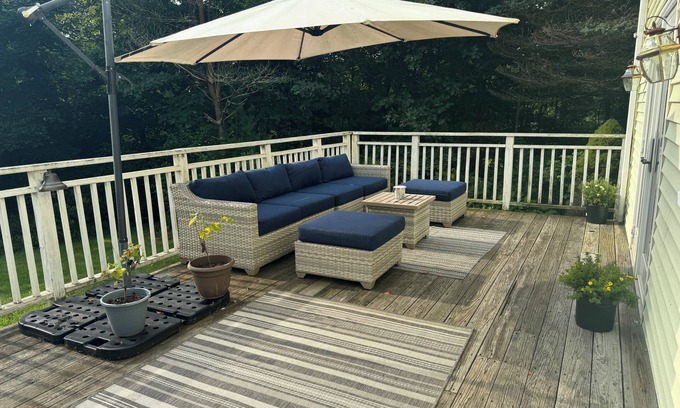 Mansfield Depot House | 3 Acre River Retreat Colonial Home with Entertainment Barn - 5 Minutes to UConn