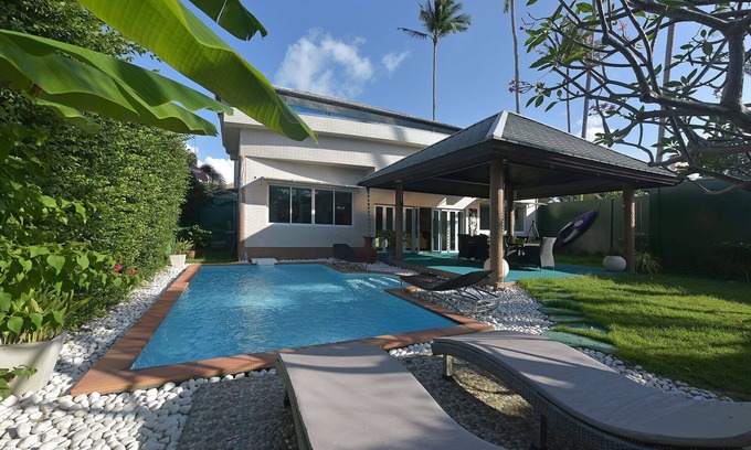 Plai Laem Villa | 3 Bed Beachside Villa with Private Pool in Walled Garden 25 Mtres from Beach