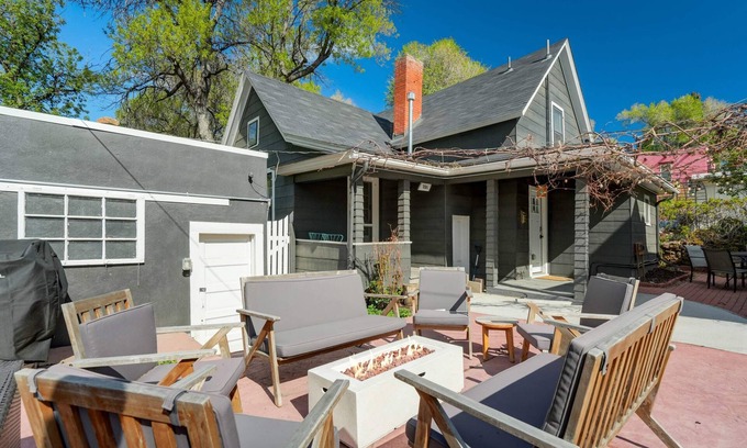 Central Colorado Springs House | 3BR, Custom Build with Firepit, Downtown Nearby!