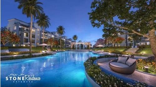 Cairo Apartment | 3BR Stylish Apt Ensuite & Pvt Garden, New Cairo, Stone Residence