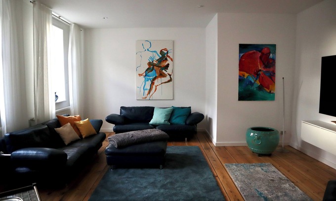 Breetz Apartment | 5 Ferienwohnung in Historischem Alten Gutshaus in Breetz am Fluss