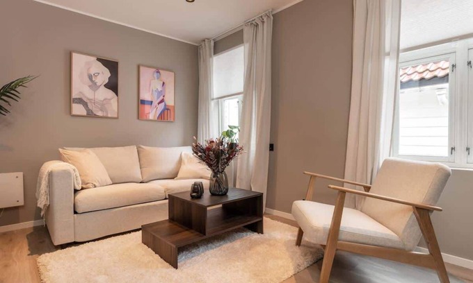 Bergen City Centre Apartment | 50 meter til Bryggen - Ny i 2023 solrik bakgard