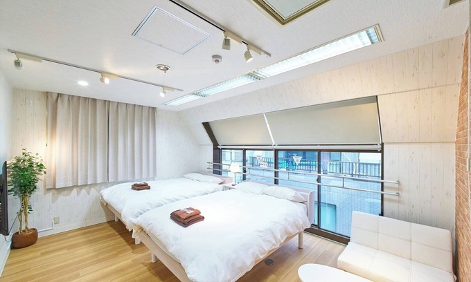 Shinbashi Apartment | 5person room2 double beds sofa bed4minute wa/Minato-ku Tokyo