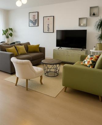 La Courneuve Apartment | Agréable 3 pièces - 8P - Parking - Séjour idéal Paris Proche Gare