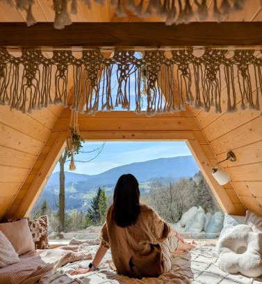 Zawoja House | Alemiło mini - domek z balią i widokiem na Babią Górę