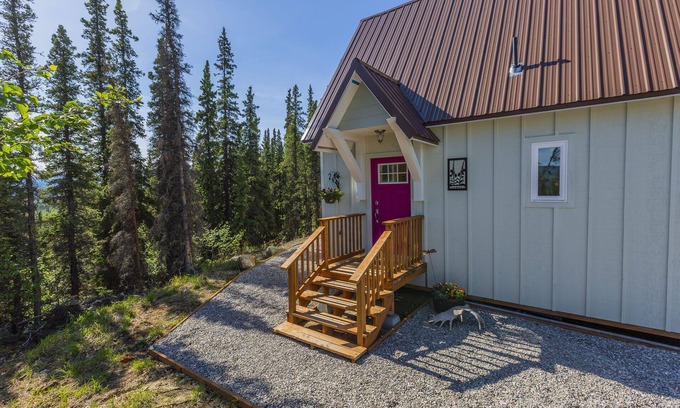 Healy Cabin | Alpenglow Ridge Fireweed, near Denali