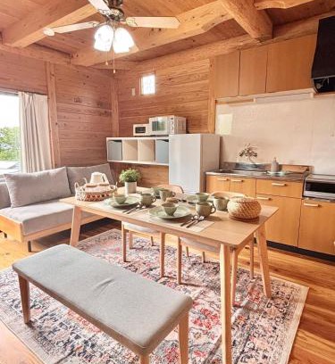 Amakusa House | Amakusa Log House with Sea and Sunset View