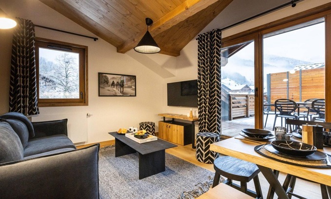 La Chapelle-d'Abondance Apartment | Apartment in La Chapelle near Crêt-Béni Lift