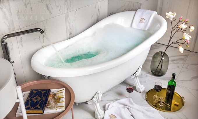 Stradom Apartment | Apartment Pink Velvet with sauna and bathtub